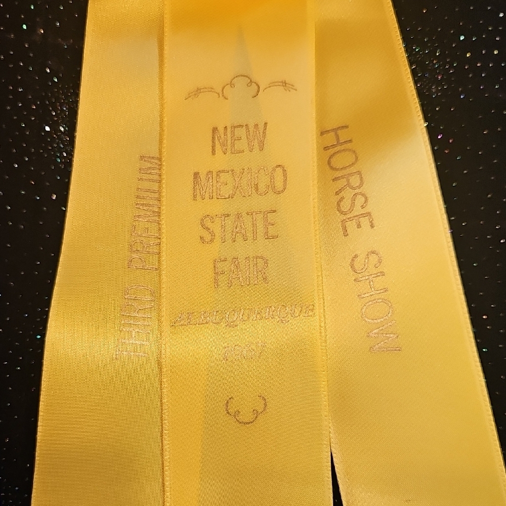 3 original from 1965 1967 NM Albuquerque State Fair Horse Show ribbons rosettes - Picture 7 of 13
